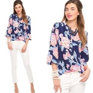 Lilly Pulitzer Alexandra Top 100% Silk